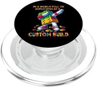 Be A Custom Build Funny Master Builder Dabbing Kids Boys PopSockets PopGrip para MagSafe