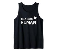 Be A Good Human Cute Heart Shape Camiseta sin Mangas