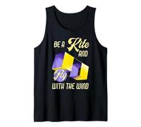 Be a Kite and Fly with the Wind Motivational Quote Camiseta sin Mangas