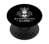 Be A Lilith Demon Angel Divertido Gótico Oculto PopSockets PopGrip Adhesivo