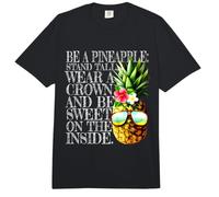 Be A Pineapple Stand Tall Wear A Crown Sweet Inside Hawaii Comfort Colors Adult Heavyweight T-Shirt