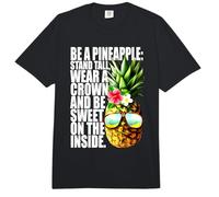 Be A Pineapple Wear A Crown Sweet Inside Aloha Hawaii Piña Comfort Colors Adult Heavyweight T-Shirt
