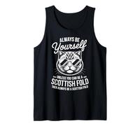 Be A Scottish Fold Cat Funny Scottish Fold Camiseta sin Mangas