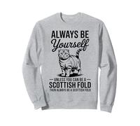 Be A Scottish Fold Cat Funny Scottish Fold Sudadera
