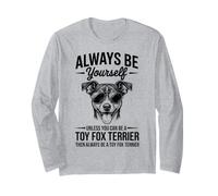 Be A Toy Fox Terrier Perro Divertido Juguete Fox Terrier Manga Larga