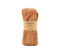 BE BELLÓN Ovillo de Rafia Natural para Tejer Crochet - Especial Ganchillo para Bolsos y Sombreros - Manualidades y Relleno - Madejas de Colores, 150g Terracota