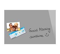 Be!Board B1206 Pizarra magnética de cristal, 60 x 40 cm, gris