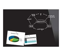 Be!Board B1301 Pizarra magnética de cristal, 90 x 60 cm, negro