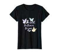 Be Bold Be Brave Be You - Estampado de Mariposa Feminista Camiseta