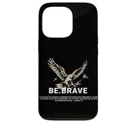 Be Brave Blessed Eagle God Biblia Jesús Cita Religiosa Carcasa para iPhone 13 Pro