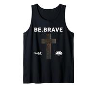Be Brave God Bible Jesus Blessed Cross - Cita Religiosa Camiseta sin Mangas