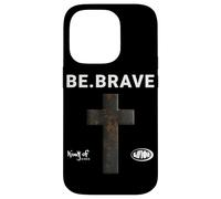 Be Brave God Bible Jesus Blessed Cross - Cita Religiosa Carcasa para iPhone 14 Pro
