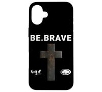 Be Brave God Bible Jesus Blessed Cross - Cita Religiosa Carcasa para iPhone 16 Plus