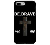 Be Brave God Bible Jesus Blessed Cross - Cita Religiosa Carcasa para iPhone 7 Plus/8 Plus