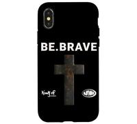 Be Brave God Bible Jesus Blessed Cross - Cita Religiosa Carcasa para iPhone X/XS