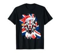 BE British Xmas Crimbo Flag, Reino Unido, inglés Camiseta