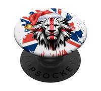 BE British Xmas Crimbo Flag, Reino Unido, inglés PopSockets PopGrip Adhesivo