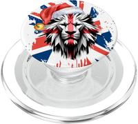 BE British Xmas Crimbo Flag, Reino Unido, inglés PopSockets PopGrip para MagSafe