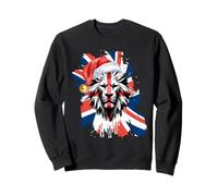 BE British Xmas Crimbo Flag, Reino Unido, inglés Sudadera