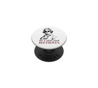 Be Calm and Beethoven Divertido Juego de Palabras de música clásica PopSockets PopGrip Adhesivo
