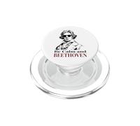 Be Calm and Beethoven Divertido Juego de Palabras de música clásica PopSockets PopGrip para MagSafe