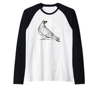 Be Coo Paloma, pájaros, Naturaleza, Retro, Gafas de Sol, Verano, diversión Camiseta Manga Raglan