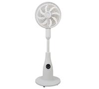 BE COOL Ventilador de pie premium con mando a distancia, 80 W, depósito de agua de 2 litros, 1500 m³/h, oscilación y temporizador, funcionamiento silencioso con iluminación ambiental, BCPSN2L01, color