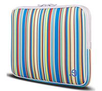 Be.ez 101070 - Funda para MacBook Pro y portátiles de 15", diseño de Rayas Multicolor