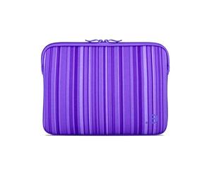 Be.ez 101290 Allure - Funda para MacBook Pro y portátiles de 12 Pulgadas, diseño de Rayas Lavanda 12 Pulgadas (30,5 cm)
