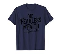 Be Fearless In Faith - Verso bíblico Inspirador Cristiano Camiseta