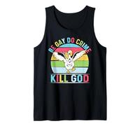 Be Gay Do Crime Kill God for LGBT Gay Pride Month Camiseta sin Mangas