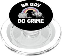 Be Gay Do Crimen Mapache Arco Iris Gay PopSockets PopGrip para MagSafe