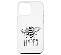 Be Happy Bee Happy Funny Save The Bees Honey Hive Honeycomb Carcasa para iPhone 12 Pro MAX