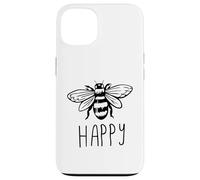 Be Happy Bee Happy Funny Save The Bees Honey Hive Honeycomb Carcasa para iPhone 13