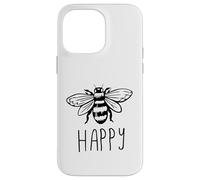 Be Happy Bee Happy Funny Save The Bees Honey Hive Honeycomb Carcasa para iPhone 14 Pro MAX