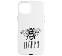 Be Happy Bee Happy Funny Save The Bees Honey Hive Honeycomb Carcasa para iPhone 15 Plus