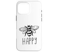 Be Happy Bee Happy Funny Save The Bees Honey Hive Honeycomb Carcasa para iPhone 16 Pro MAX