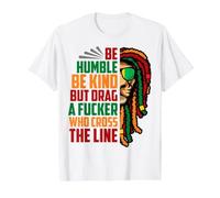 Be Humble Be Kind Beast Leo Roaring Birthday Lion Hombres Niño Camiseta gráfica económica, Hombre, Blanco, L