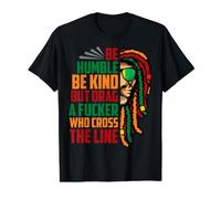 Be Humble Be Kind Beast Leo Roaring Birthday Lion Hombres Niño Camiseta gráfica económica, Hombre, Negro, XL