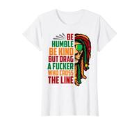 Be Humble Be Kind Beast Leo Roaring Birthday Lion Hombres Niño Camiseta gráfica económica, Mujer, Blanco, L