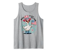 Be in Awe RIZZ 'EM with TISM Patriotismo Duck Goose Mom Camiseta sin Mangas