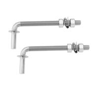 Be In Your Mind 1 Par Bisagra de Acero Inoxidable Bisagra de Soporte M12 para Puerta de Cerca 304 para Cerca de Alambre de Púas 10,5x140x120mm