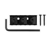 Be In Your Mind 1 tuerca de bloqueo de puente de trémolo de guitarra de 42 mm con tornillo de llave compatible con herramientas de trémolo de guitarra eléctrica Floyd Rose Style (negro)