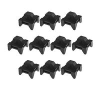 Be In Your Mind 10 clips de ranura para cables, soportes para perfiles de aluminio de 7,5 mm, bloques de instalación de conductos de cables, color negro, 13 x 7,5 mm