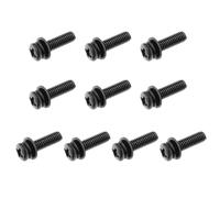 Be In Your Mind 10 juegos de tornillos y arandelas de montaje en cruz M4 de 14 mm para monitor, adecuados para soporte de pared de TV, monitores de montaje en pared LCD/LED