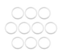 Be In Your Mind 10 unids bicicleta plato perno espaciadores arandela aleación de aluminio doble anillo a una sola junta para auriculares de bicicleta plato plato 1 mm espesor 10 mm diámetro interior