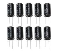 Be In Your Mind 10pcs Condensadores Electrolíticos de Luminio 35 V 4700 ?F para Filtrado de Circuitos Monitor LCD Radio 18 X 30 Mm Color Negro