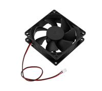 Be In Your Mind 1pc 80mmx80mmx25mm Ventilador de Refrigeración Sin Escobillas 24V DC 0.15A Ventilador de Doble Rodamiento de Bolas 2 Pines Plástico 8025 7 Aspas Ventilador de Refrigeración