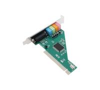Be In Your Mind 1pc Tarjeta de Audio PCI de Sonido Envolvente 3D de 4,1 Canales Y 5,1 Canales CMI8738 Midi Compatible con con Windows XP/7/8/10 Desktop Tarjeta de Audio Interna