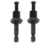 Be In Your Mind 2 adaptadores de portabrocas de martillo eléctrico, adaptador de vástago hexagonal de 1/5.1 cm-20UNF con tornillo de rosca hexagonal de 1/4 pulgadas para portabrocas de acero al